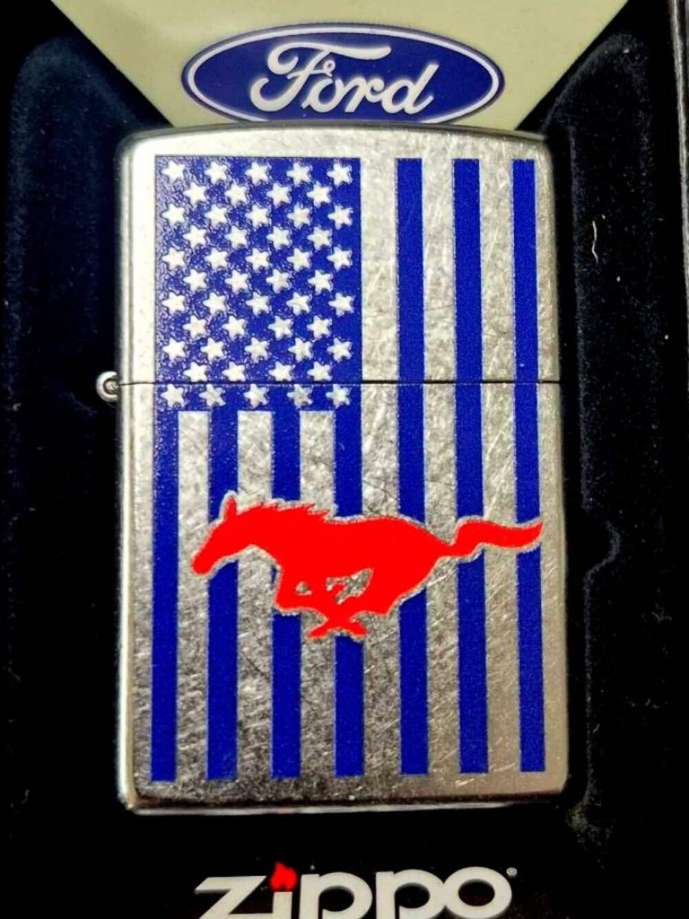 Cool Ford  Mustang Pony Zippo Lighter